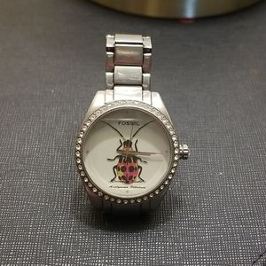 Rare Fossil Stainless Steel Watch